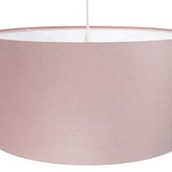 Hanglamp Rosabelle, cilindrisch roze 1-lamp Ø50cm