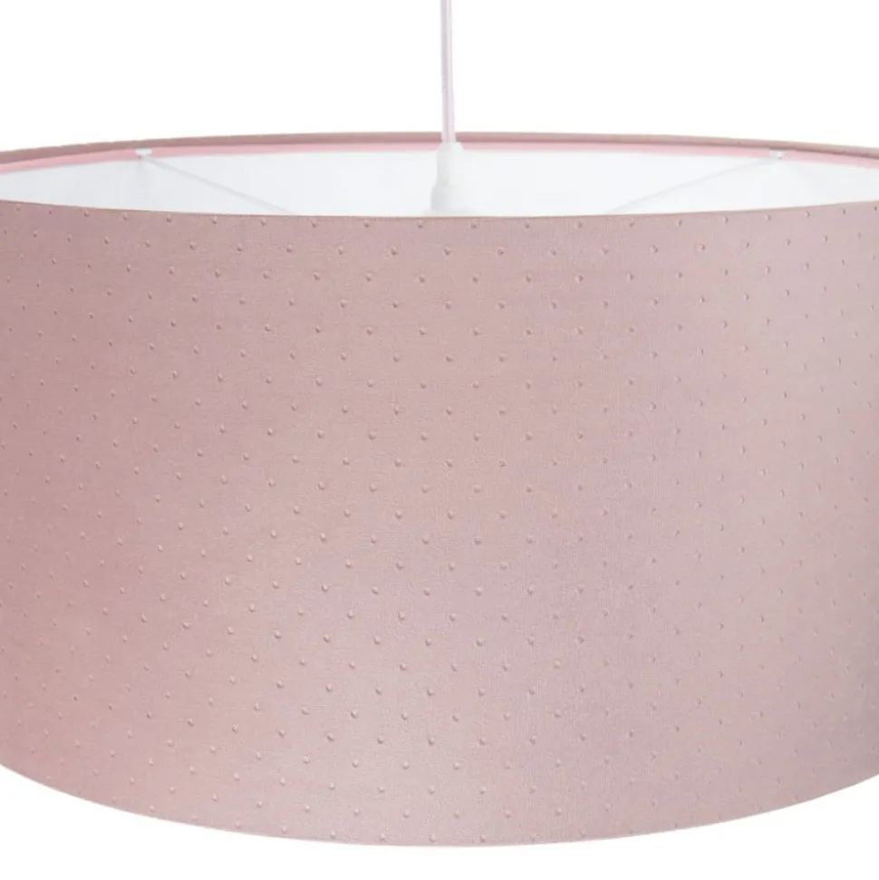 Hanglamp Rosabelle, cilindrisch roze 1-lamp Ø50cm