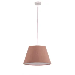 Hanglamp Rosabelle, kegelvormig, roze, 1-lamp.