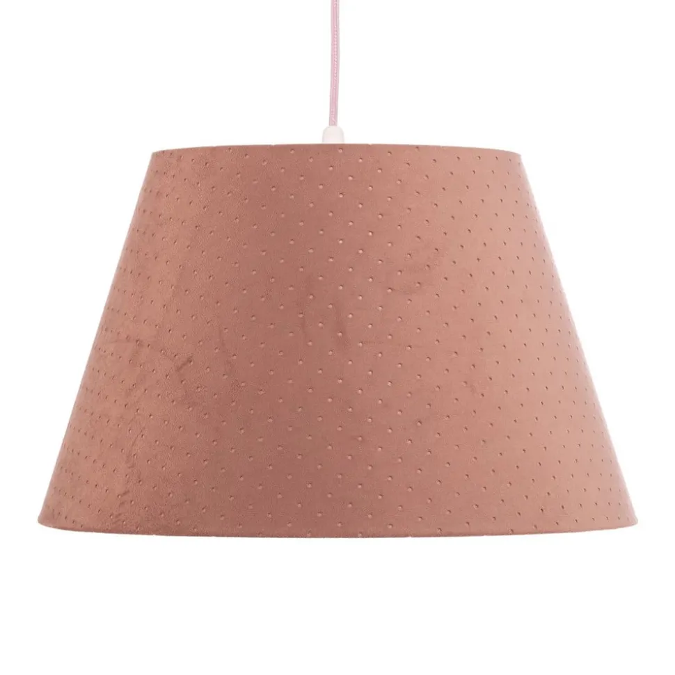 Hanglamp Rosabelle, kegelvormig, roze, 1-lamp.