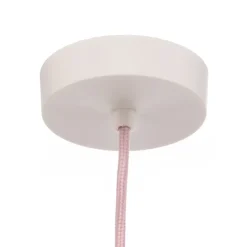 Hanglamp Rosabelle, kegelvormig, roze, 1-lamp.