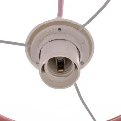 Hanglamp Rosabelle, kegelvormig, roze, 1-lamp.