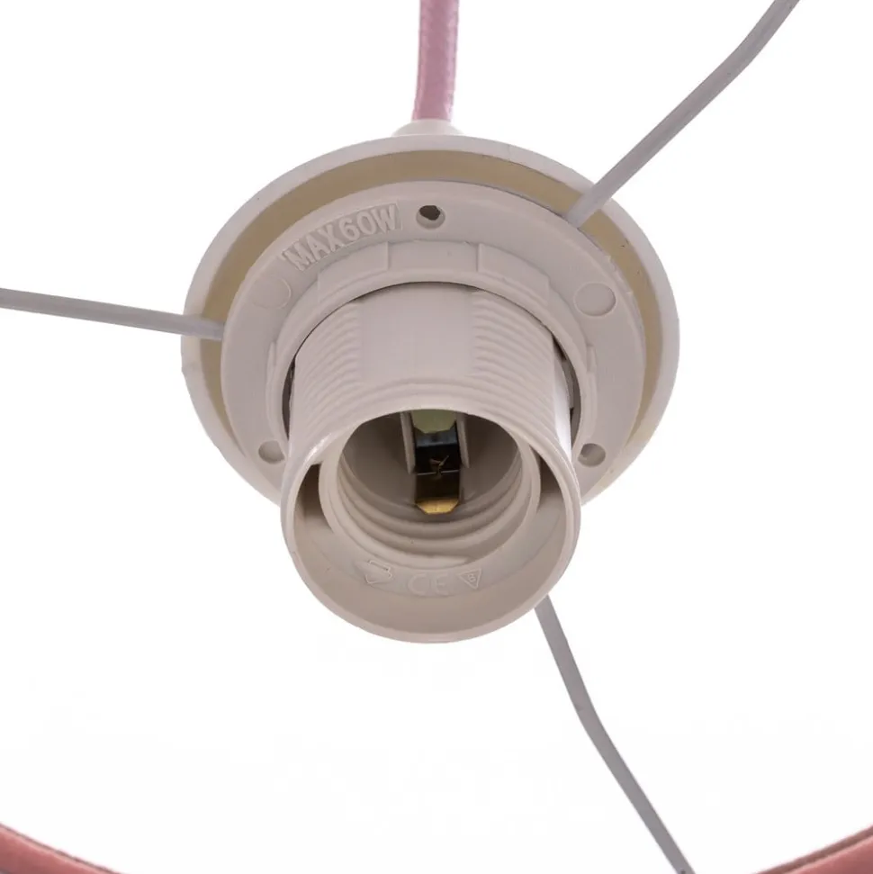 Hanglamp Rosabelle, kegelvormig, roze, 1-lamp.