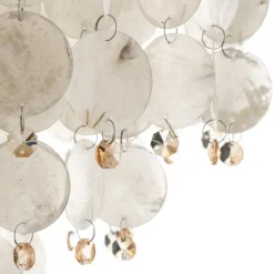 Hanglamp Ruben met kap van parelmoer schijven