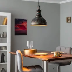 Hanglamp Saglam 3710 1-lamp Ø31cm goud antiek