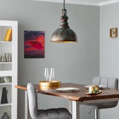 Hanglamp Saglam 3710 1-lamp Ø31cm goud antiek