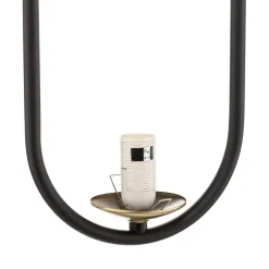 Hanglamp Samba, opaalglas/zwart 1-lamp