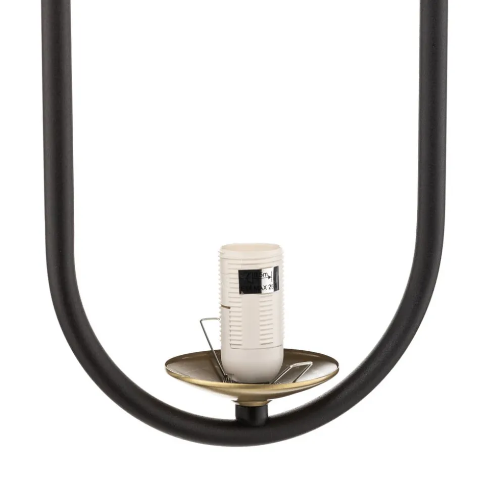 Hanglamp Samba, opaalglas/zwart 1-lamp