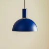 Hanglamp Selma, 1-lamp, blauw Ø 28 cm