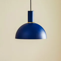 Hanglamp Selma, 1-lamp, blauw Ø 28 cm