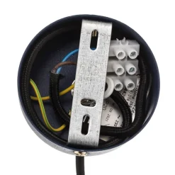 Hanglamp Selma, 1-lamp, blauw Ø 28 cm