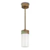 Hanglamp Silindar 3358, messing antiek/opaal