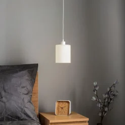 Hanglamp Soda met glazen kap wit Ø 15 cm