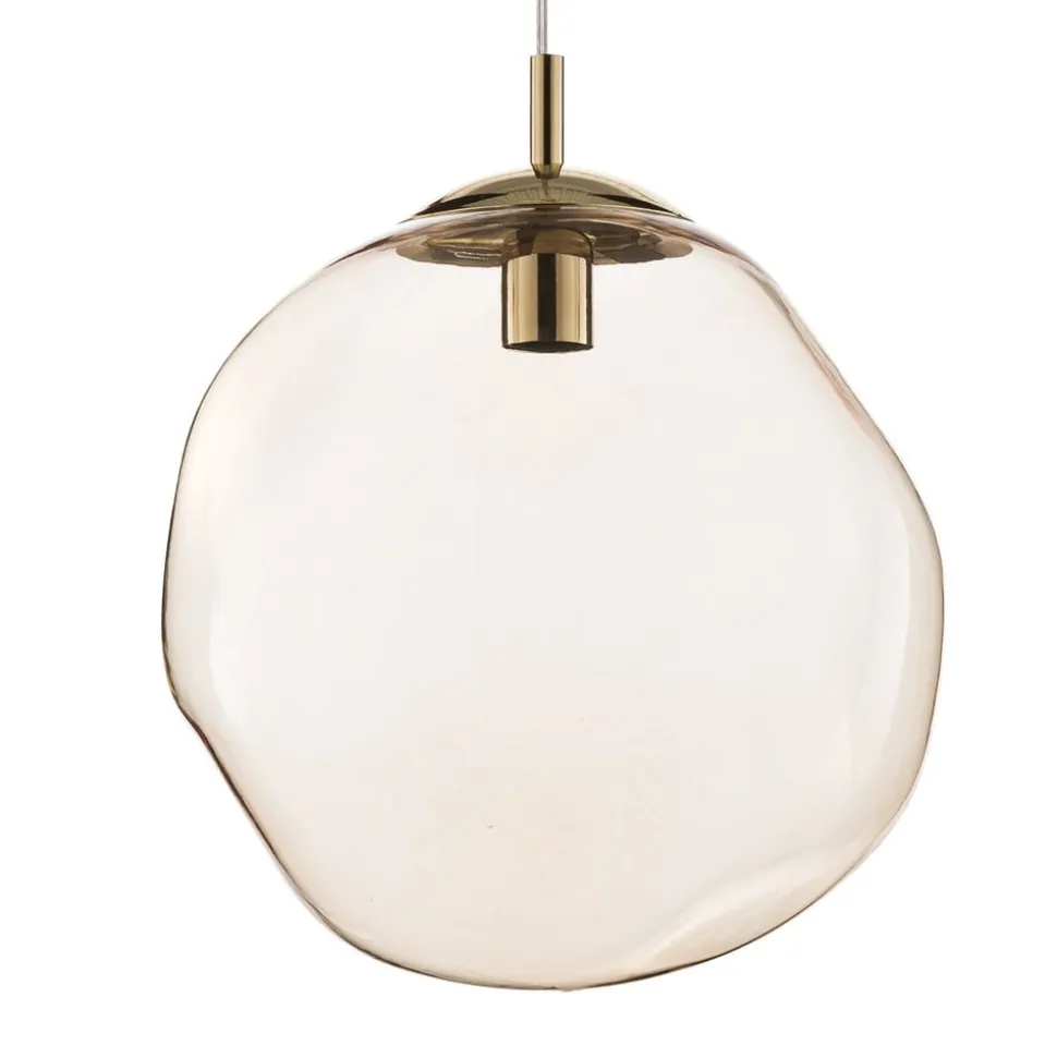 Hanglamp Sol, Ø 35cm, zwart/oranje