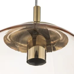 Hanglamp Sol, Ø 35cm, zwart/oranje