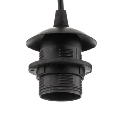 Hanglamp Starla, glas grafiet, 1-lamp rond