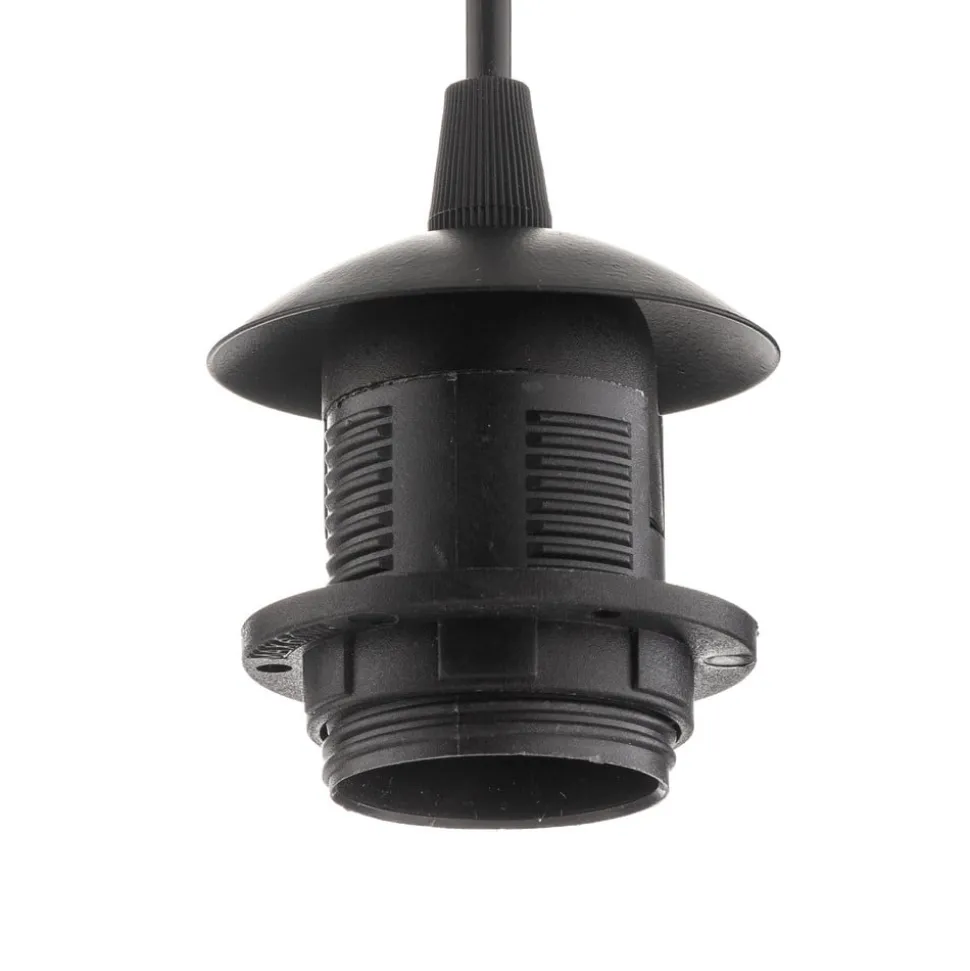 Hanglamp Starla rond 4-lamps grafiet/amber/helder