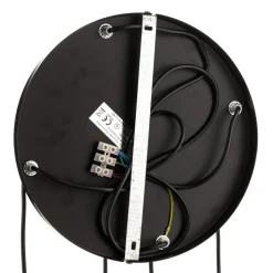 Hanglamp Starla rond 4-lamps grafiet/amber/helder