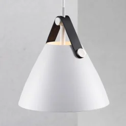 Hanglamp Strap, Ø 16,5 cm, wit