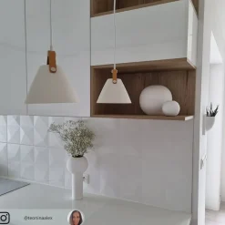 Hanglamp Strap, Ø 16,5 cm, wit