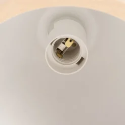 Hanglamp Studio met houtdecor 3-lamps wit