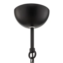 Hanglamp Taft met kap in zwart en goud