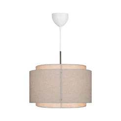 Hanglamp Takai met dubbellaags stoffen kap