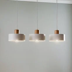 Hanglamp Tako, 3-lamps, wit