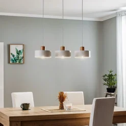 Hanglamp Tako, 3-lamps, wit