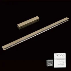 Hanglamp Tara, goudkleurig, lengte 120 cm, aluminium/staal