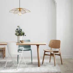 Hanglamp Tel 6502, goudkleurig, metaal, Ø 50 cm