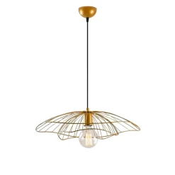 Hanglamp Tel 6502, goudkleurig, metaal, Ø 50 cm