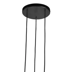 Hanglamp Tilo, 3-lamps, zwart