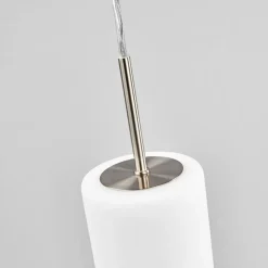 Hanglamp Troy, mat nikkel/gesatineerd, 3-lamps