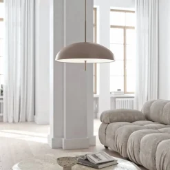 Hanglamp Versale, bruin, Ø 50 cm