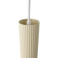 Hanglamp Vico, metalen kap, 1-lamp, beige