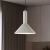Hanglamp Vitrum cone, taupe, metaal, Ø 26 cm, E27