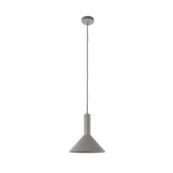 Hanglamp Vitrum cone, taupe, metaal, Ø 26 cm, E27