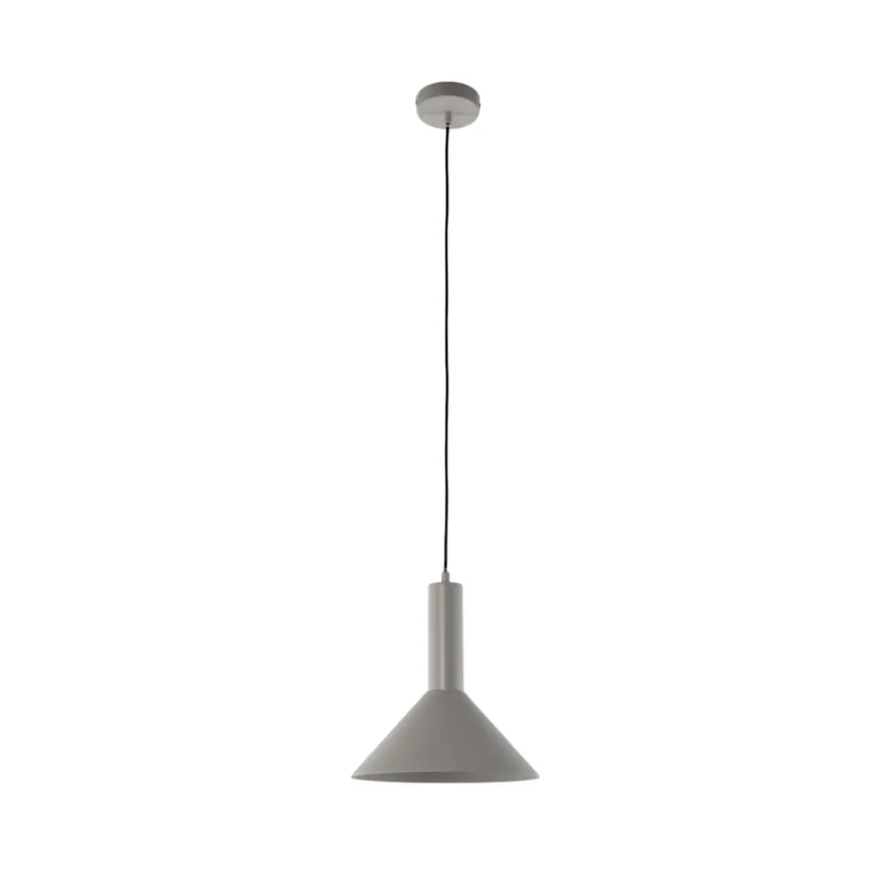 Hanglamp Vitrum cone, taupe, metaal, Ø 26 cm, E27