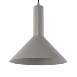 Hanglamp Vitrum cone, taupe, metaal, Ø 26 cm, E27