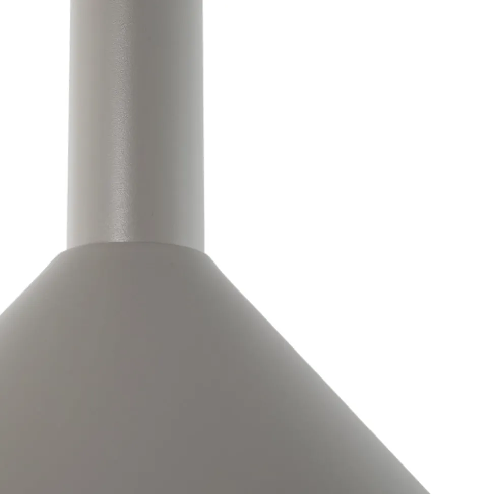 Hanglamp Vitrum cone, taupe, metaal, Ø 26 cm, E27