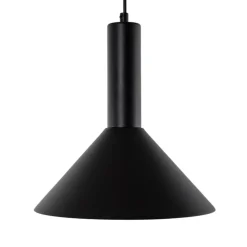 Hanglamp Vitrum cone, zwart, metaal, Ø 26 cm, E27