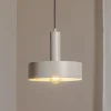 Hanglamp Vitrum round, taupe, cilindrisch, Ø 27 cm