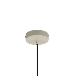 Hanglamp Vitrum round, taupe, cilindrisch, Ø 27 cm