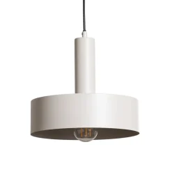 Hanglamp Vitrum round, taupe, cilindrisch, Ø 27 cm