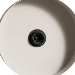 Hanglamp Vitrum round, taupe, cilindrisch, Ø 27 cm