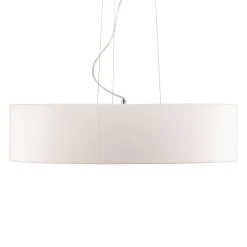Hanglamp Viviane met textiel kap, wit