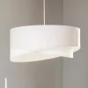 Hanglamp Vivien in wit velours