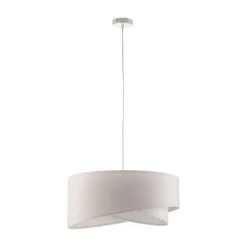 Hanglamp Vivien in wit velours