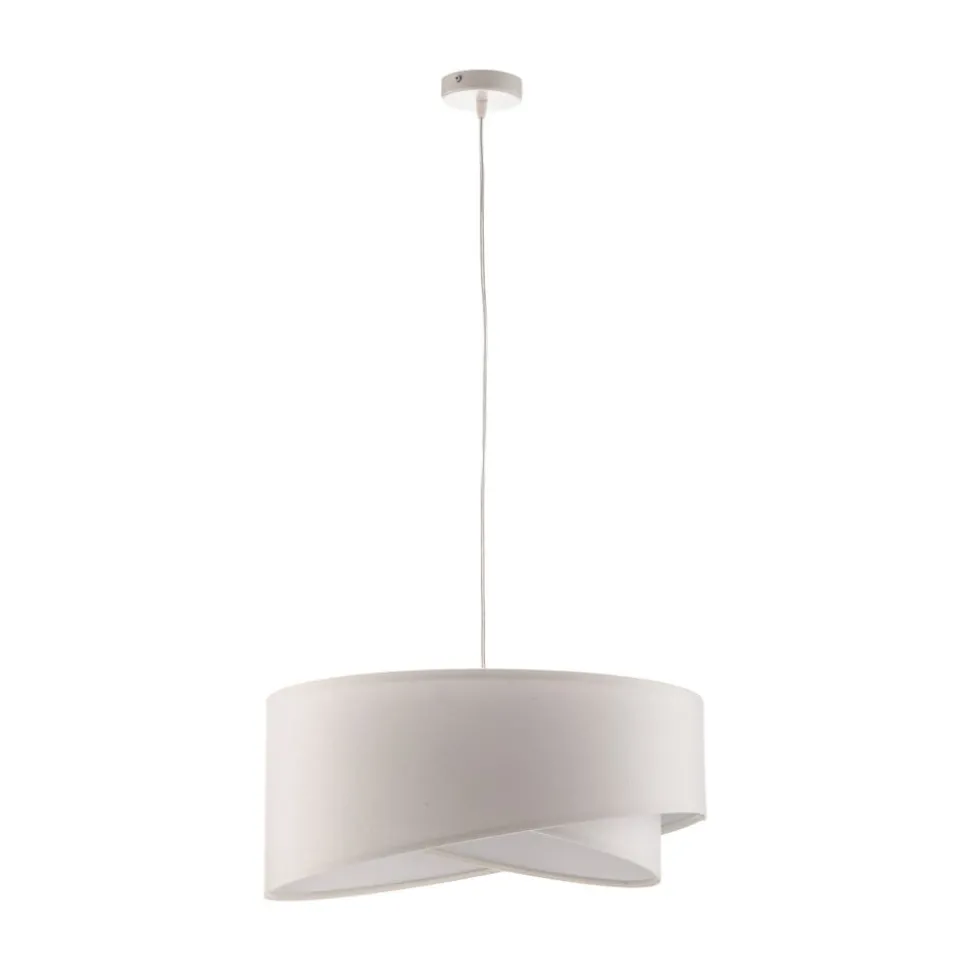 Hanglamp Vivien in wit velours